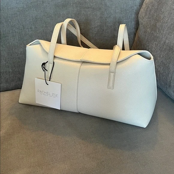 Minimalist Cream Shoulder Bag - Picture 4 of 7